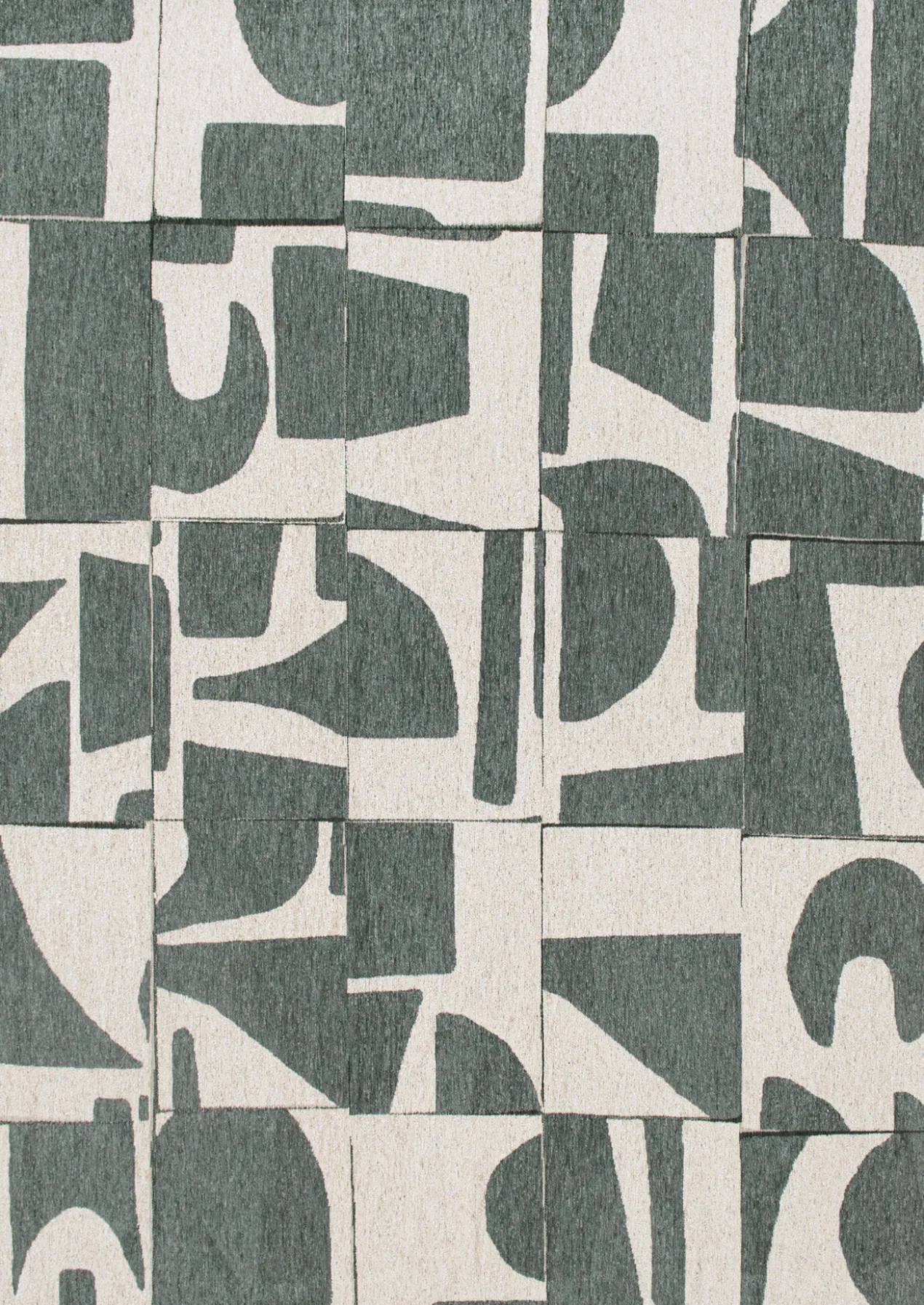 Ecorugs vloerkleed Papercut groen 200x280 cm