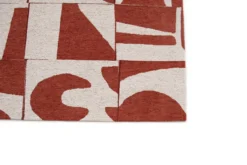 Ecorugs vloerkleed Papercut rood 80x250 cm