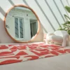 Ecorugs vloerkleed Papercut rood ∅ 140 cm