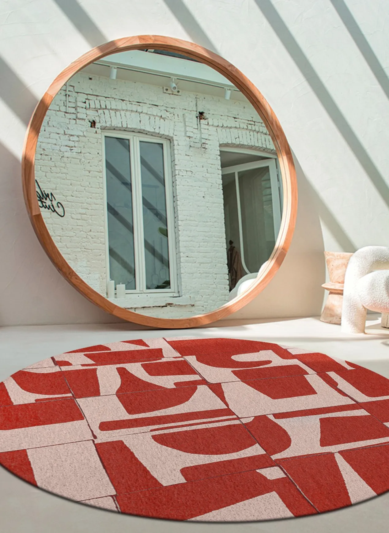 Ecorugs vloerkleed Papercut rood 200x280 cm