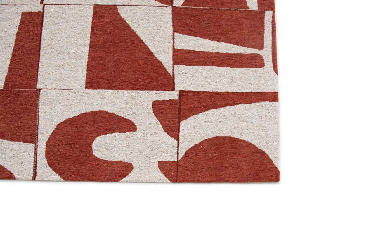 Ecorugs vloerkleed Papercut rood 200x280 cm