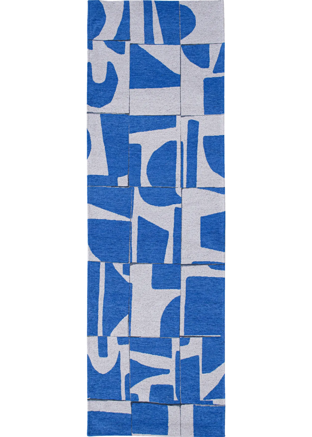 Ecorugs vloerkleed Papercut blauw 80x250 cm