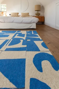Ecorugs vloerkleed Papercut blauw 170x240 cm