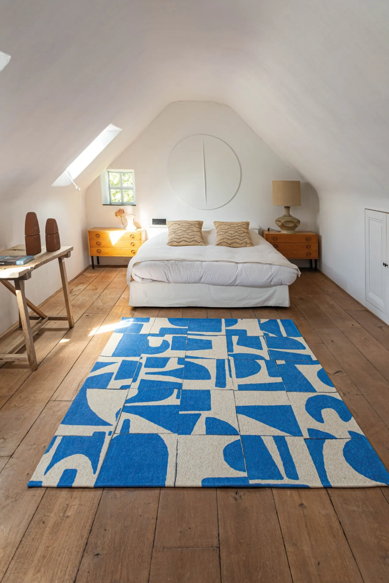 Ecorugs vloerkleed Papercut blauw ∅ 240 cm