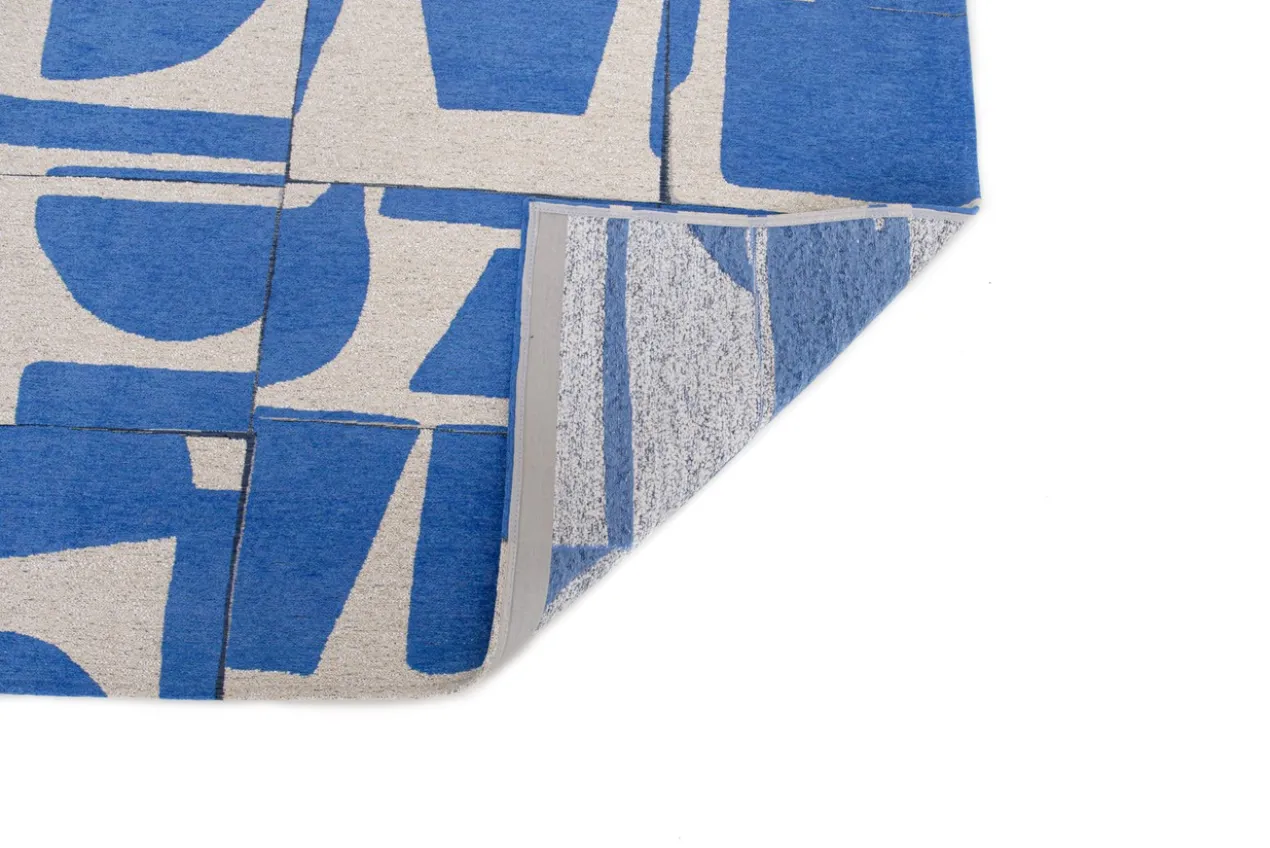 Ecorugs vloerkleed Papercut blauw ∅ 240 cm