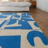 Ecorugs vloerkleed Papercut blauw 280x390 cm