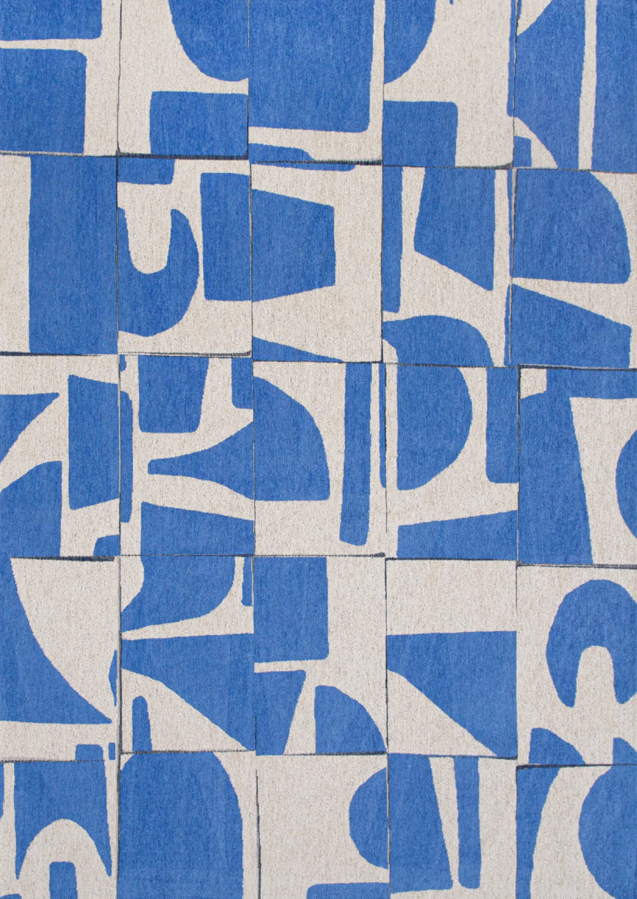 Ecorugs vloerkleed Papercut blauw 280x390 cm