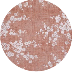 Ecorugs vloerkleed Sakura copper pink ∅ 140 cm