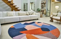 Ecorugs vloerkleed Shapes multicolor 240x340 cm