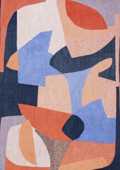 Ecorugs vloerkleed Shapes multicolor 280x390 cm
