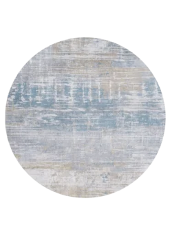 Ecorugs vloerkleed Streaks blauw ∅ 140 cm