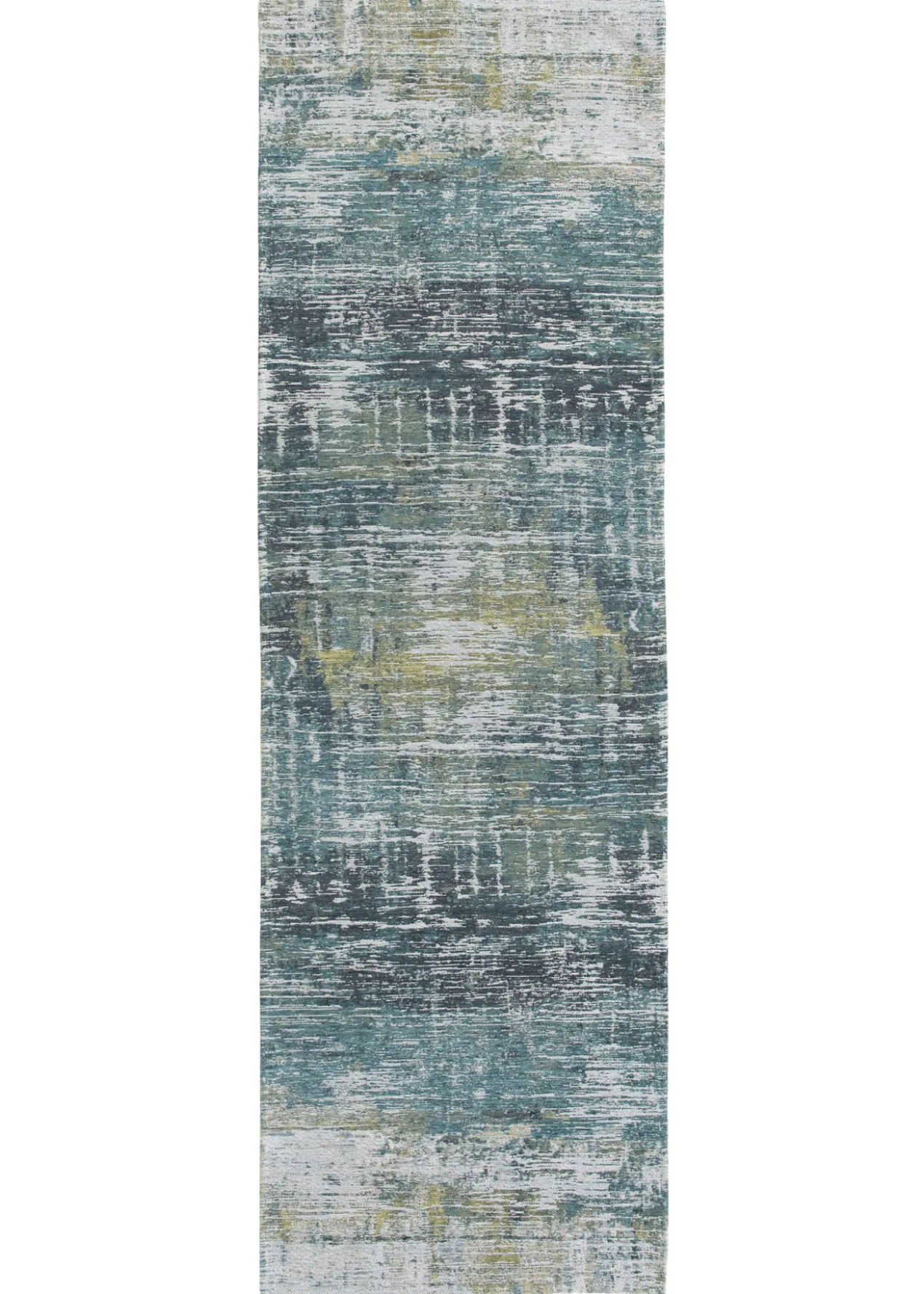 Ecorugs vloerkleed Streaks blauw 80x250 cm