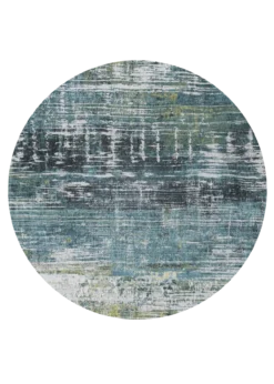 Ecorugs vloerkleed Streaks blauw ∅ 240 cm