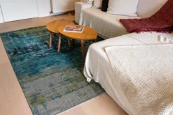 Ecorugs vloerkleed Streaks blauw 280x390 cm