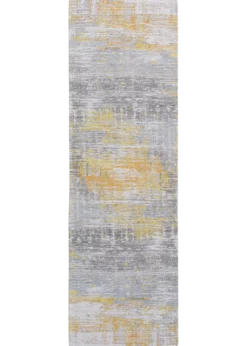 Ecorugs vloerkleed Streaks geel 80x250 cm