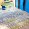 Ecorugs vloerkleed Streaks geel ∅ 240 cm