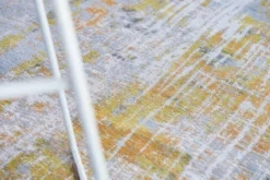 Ecorugs vloerkleed Streaks geel ∅ 240 cm