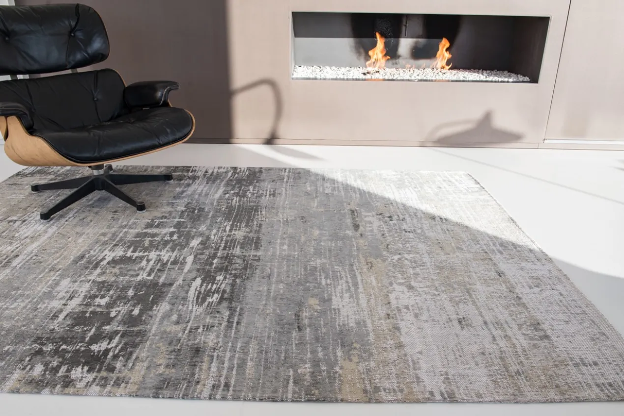 Ecorugs vloerkleed Streaks grijs 80x250 cm