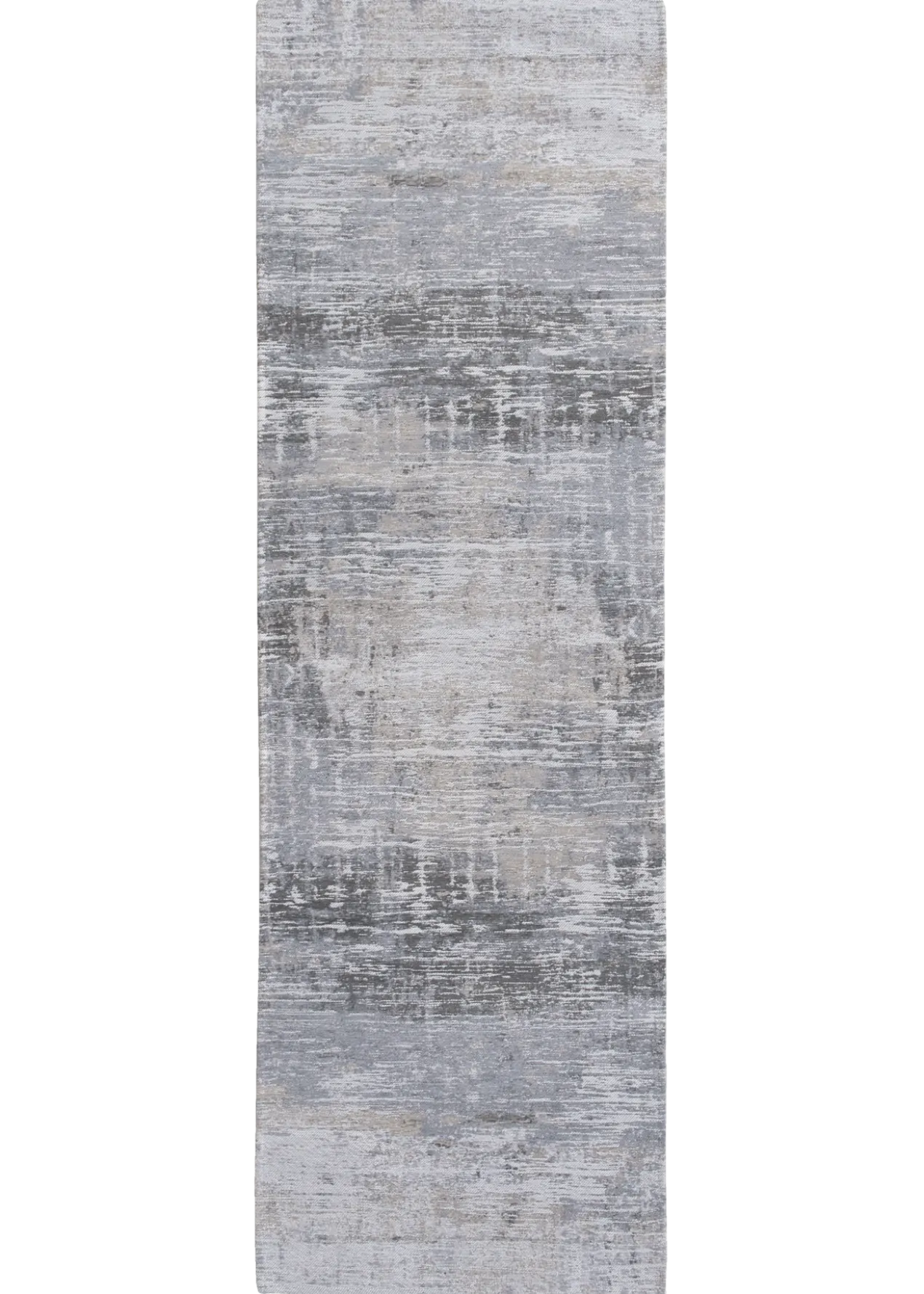 Ecorugs vloerkleed Streaks grijs 80x250 cm