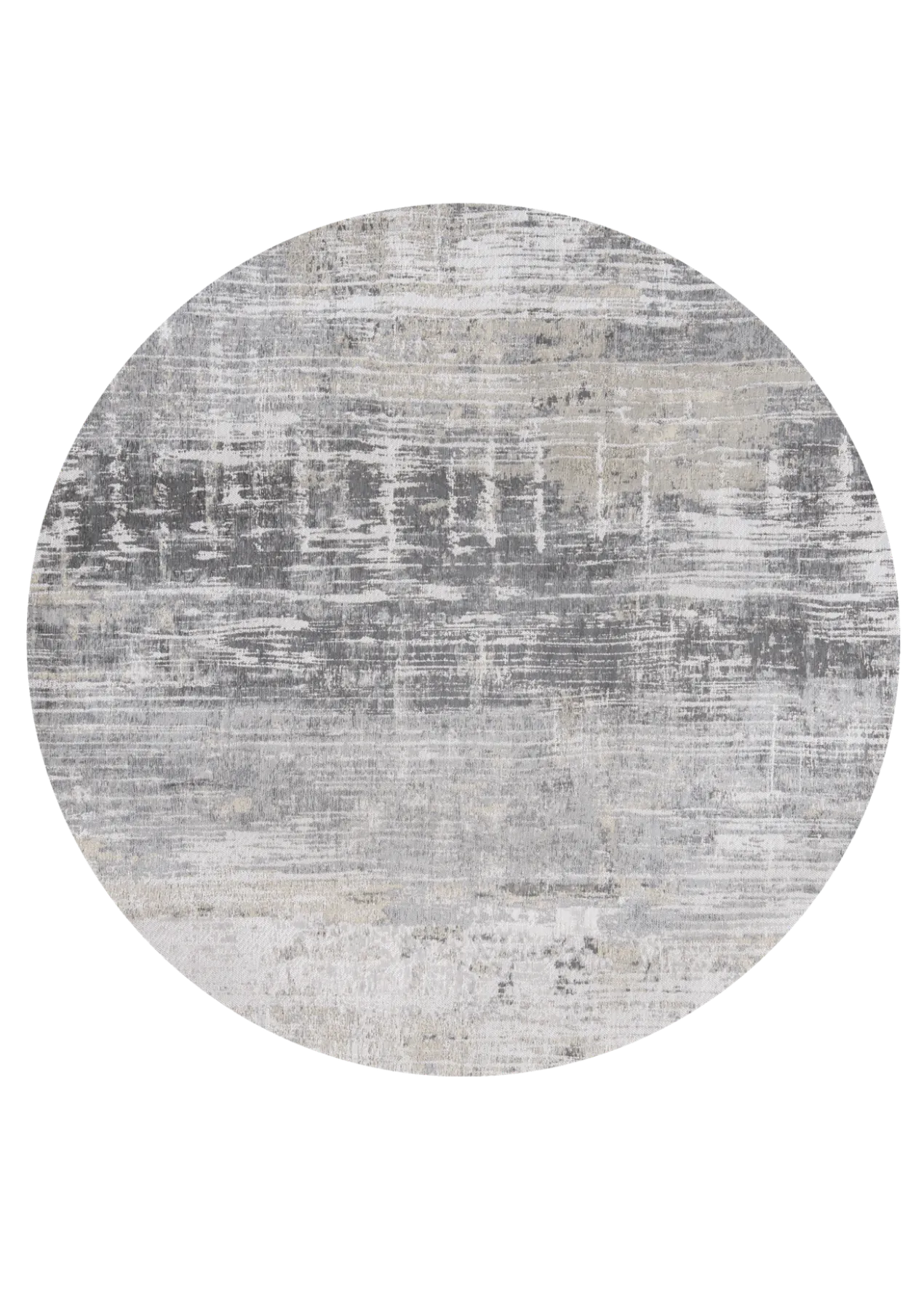 Ecorugs vloerkleed Streaks grijs ∅ 140 cm