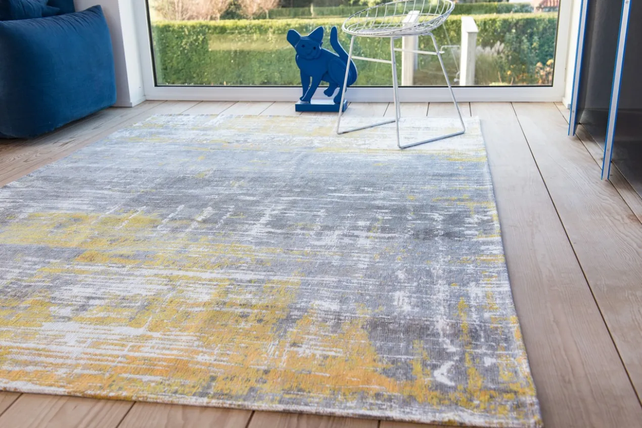 Ecorugs vloerkleed Streaks geel 80x150 cm