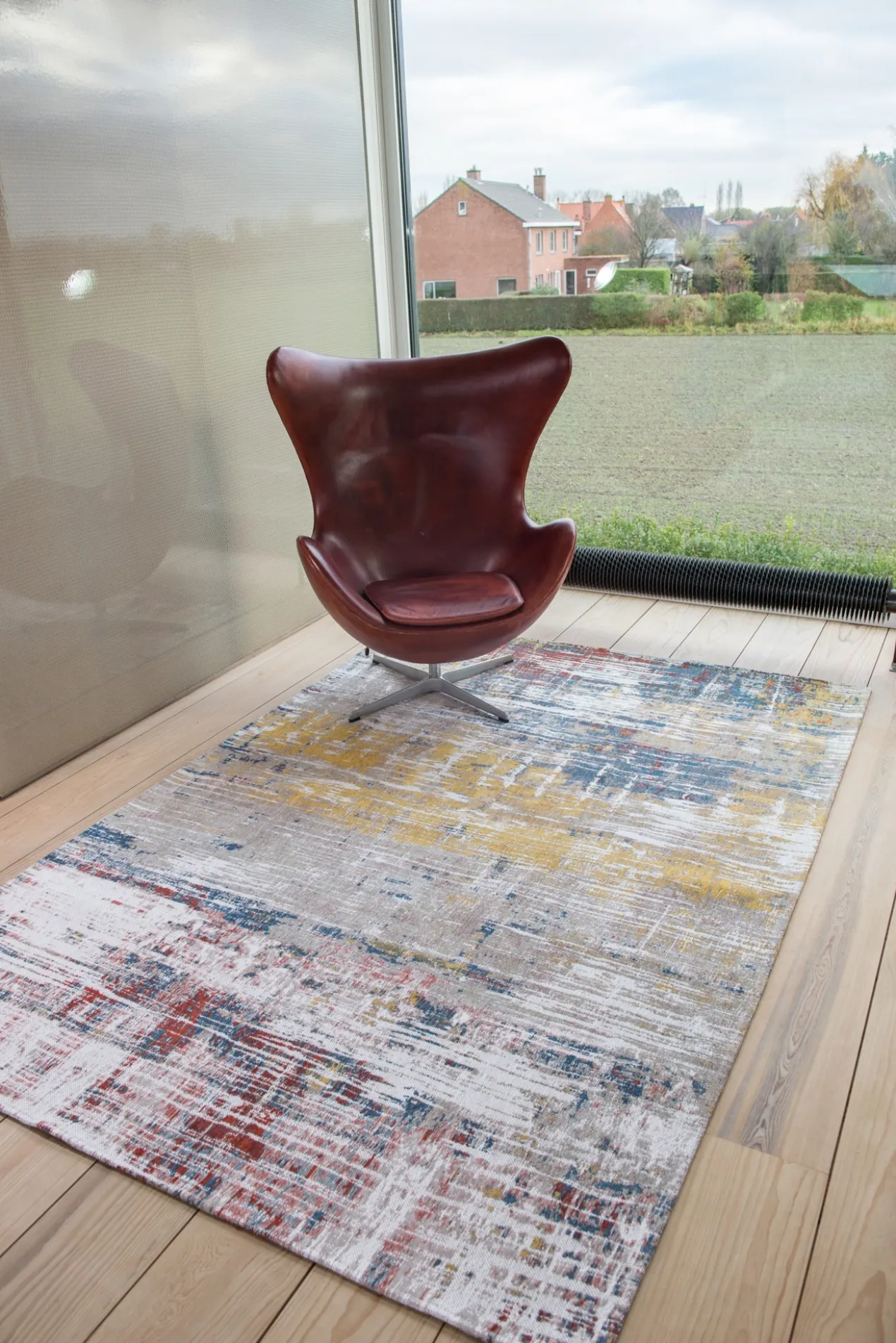 Ecorugs vloerkleed Streaks multicolor ∅ 240 cm