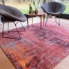 Ecorugs vloerkleed Streaks rood 140x200 cm