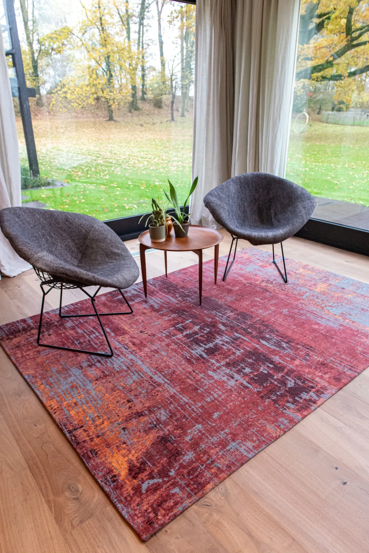 Ecorugs vloerkleed Streaks rood 170x240 cm