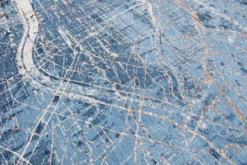 Ecorugs vloerkleed Tokyo blauw ∅ 240 cm