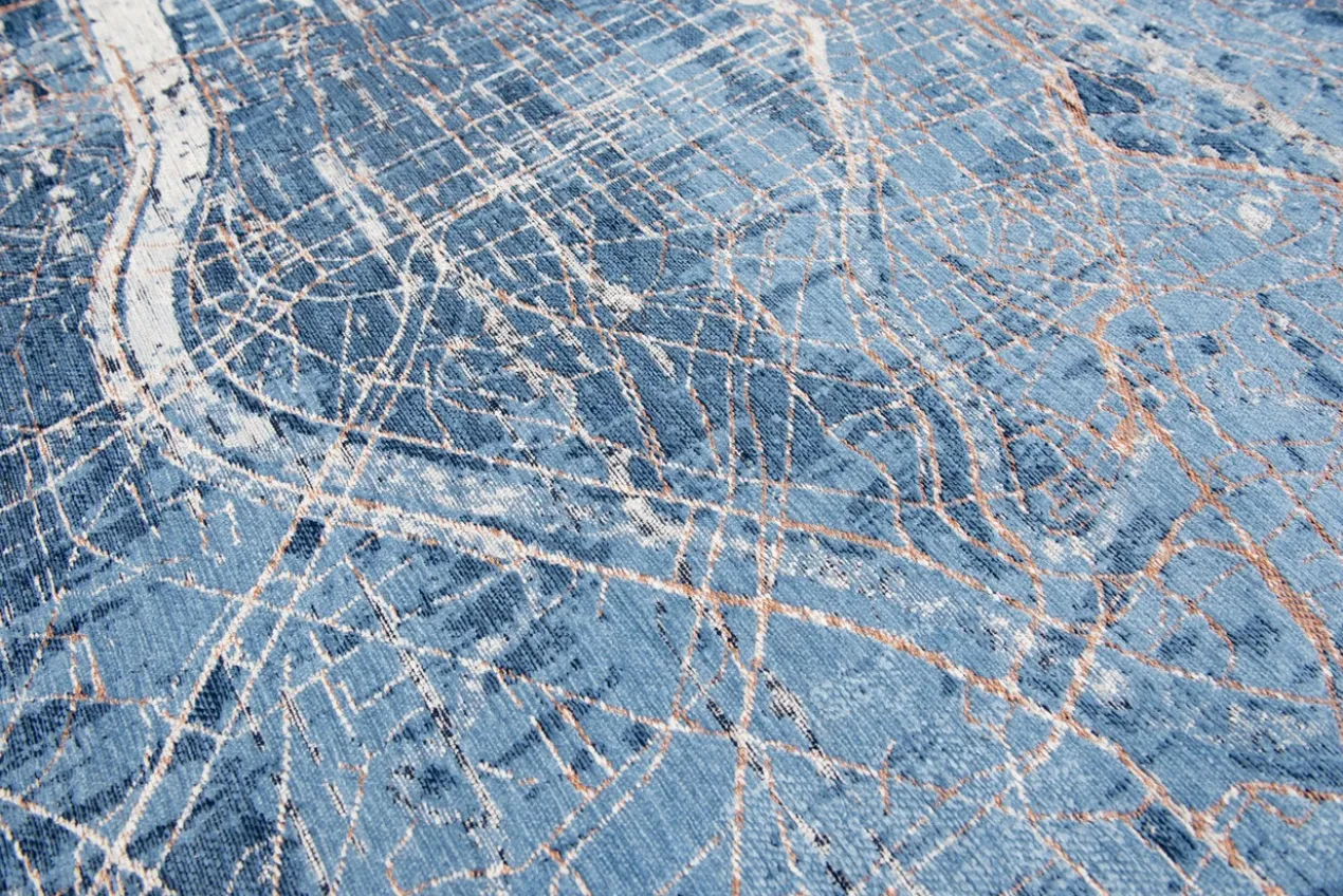Ecorugs vloerkleed Tokyo blauw 280x390 cm