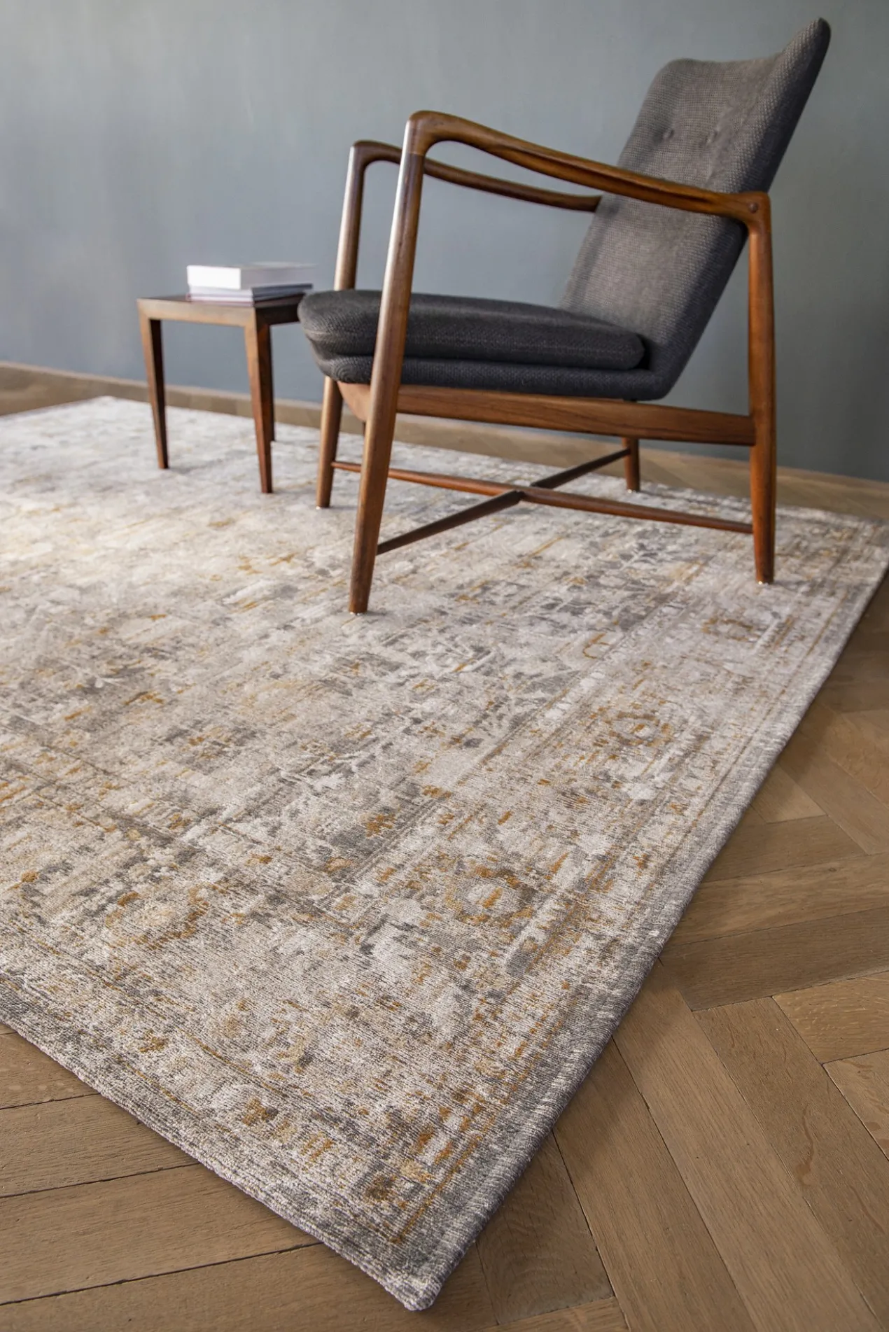 Ecorugs vloerkleed Ushak grijs 170x240 cm