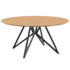 Eetafel Butterfly QuadpodXL naturel Ø180 cm verjongd