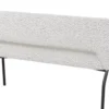 Eetbank Bo lichtgrijs bouclé 150cm