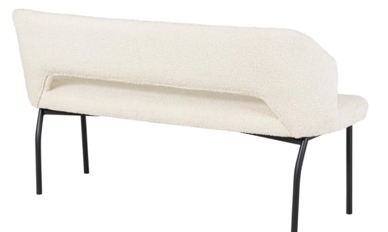 Eetbank Bo naturel bouclé 150cm