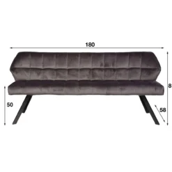 Eetkamerbank Bedford groen
