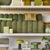 Eetkamerbank Candy met rug home army 180 cm