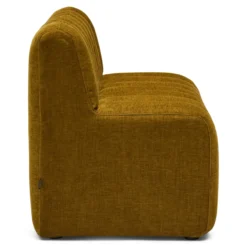 Eetkamerbank Candy met rug home curry 140 cm