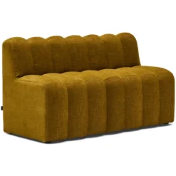 Eetkamerbank Candy met rug home curry 140 cm