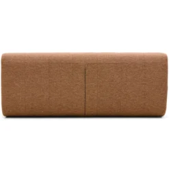 Eetkamerbank Chip met rug lodge cognac 210 cm
