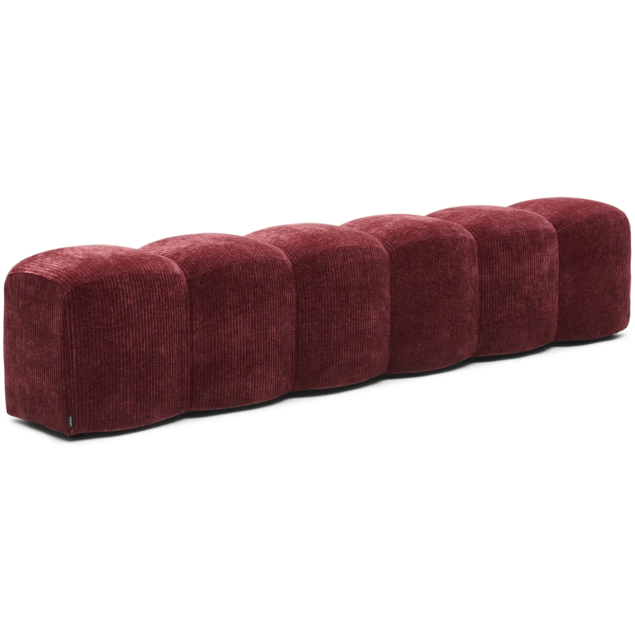 Eetkamerbank Clay racer winered 240 cm