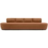Eetkamerbank Luna be cotton copper 340 cm