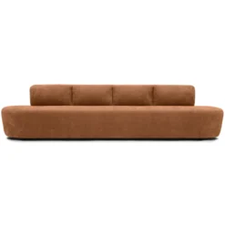 Eetkamerbank Luna be cotton copper 340 cm