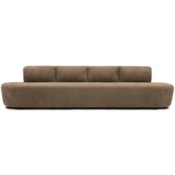 Eetkamerbank Luna be cotton light brown 340 cm