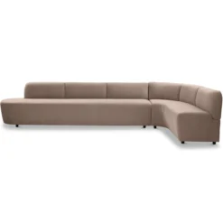 Eetkamerbank Luna hoek be cotton beige rechts