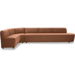 Eetkamerbank Luna hoek be cotton copper links