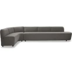 Eetkamerbank Luna hoek be cotton grey links
