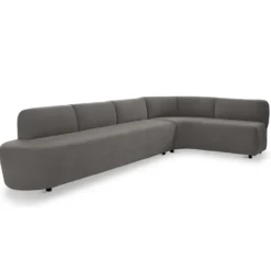 Eetkamerbank Luna hoek be cotton grey rechts