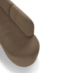 Eetkamerbank Luna hoek be cotton light brown links