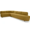 Eetkamerbank Luna hoek be cotton mustard links