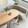 Eetkamerbank Mia lodge beige 285 cm links